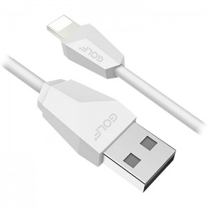 USB Кабель GOLF DIAMOND GC-27i iPhone Lightning White 1м