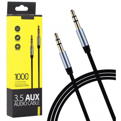Аудио кабель Remax AUX RL-L100 1m Black