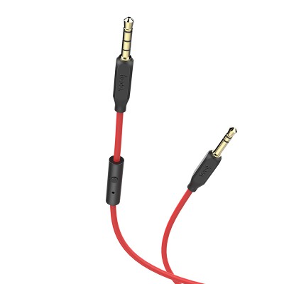 Аудио кабель HOCO Aux UPA12 с микрофоном 1m Black