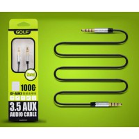 Аудио кабель AUX GOLF GF-AUX1 1m Black