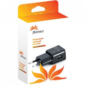 СЗУ Florence USB 1A White (TC10-USB)