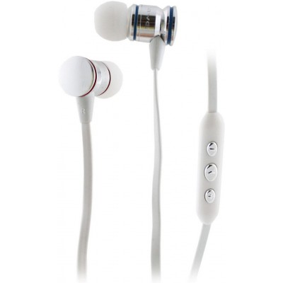Наушники MP3 AWEI TE-200vi White + микрофон и кнопка ответа + регулятор громкости