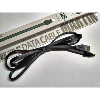 USB кабель Remax RC-028m Martin MicroUSB Black 1m