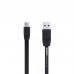USB кабель Remax (OR) Full Speed RC-001m microUSB Black 1m (5-011)