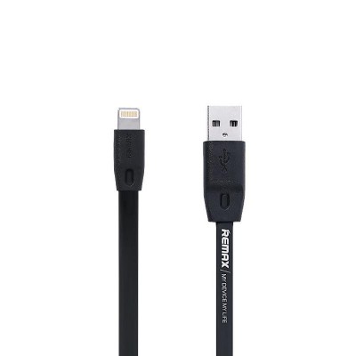 USB кабель Remax RC-001i Full Speed Lightning iPhone 6 Black 1m